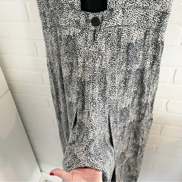 Anthropologie Annie 50 Open Back Wide Leg Drape Jumpsuit L Made in Canada - Picture 5 of 14